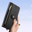 Etui skórzane Dux Ducis Lawa na iPhone 15 Pro - czarne