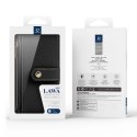 Etui skórzane Dux Ducis Lawa na iPhone 15 Pro - czarne