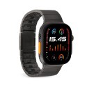 Pasek Puro TITAN ze stali nierdzewnej do Apple Watch 42 / 44 / 45 / 49 mm - czarny