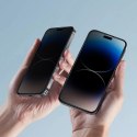 Szkło prywatyzujące Tech-Protect Anti Spy Glass Pro+ 2-pack na iPhone 16e / 14 / 13 Pro / 13 - czarne