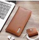 Etui Dux Ducis Hivo na Samsung Galaxy S25 Edge z klapką i ochroną RFID - brązowe
