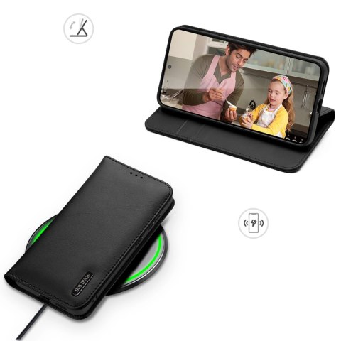 Etui Dux Ducis Hivo na Samsung Galaxy S25 Edge z klapką i ochroną RFID - czarne Etui Dux Ducis Hivo na Samsung Galaxy S25 Edge z klapką i ochroną RFID - czarne