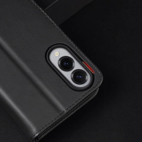 Etui Dux Ducis Hivo na Samsung Galaxy S25 Edge z klapką i ochroną RFID - czarne Etui Dux Ducis Hivo na Samsung Galaxy S25 Edge z klapką i ochroną RFID - czarne