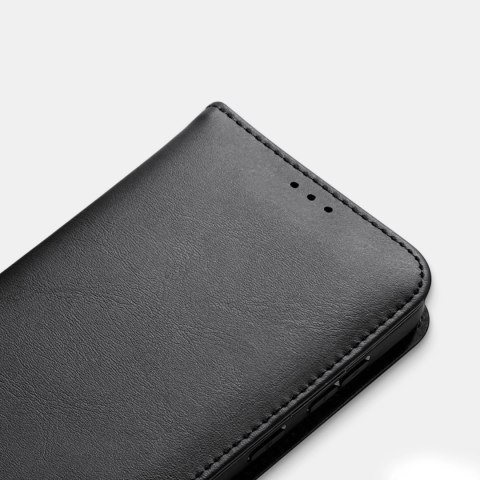 Etui Dux Ducis Hivo na Samsung Galaxy S25 Edge z klapką i ochroną RFID - czarne Etui Dux Ducis Hivo na Samsung Galaxy S25 Edge z klapką i ochroną RFID - czarne