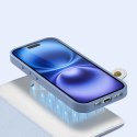 Etui skórzane Dux Ducis Lawa na iPhone 16 z odłączanym portfelem magnetycznym - błękitne
