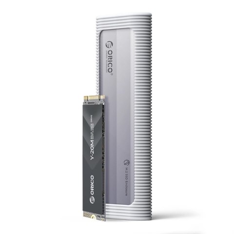Kieszeń dyskowa Orico AXM2S-G2-V1 M.2 NVME/NGFF USB-C/USB-A na USB-C 6Gb/s / 10Gb/s - szara Kieszeń dyskowa Orico AXM2S-G2-V1 M.2 NVME/NGFF USB-C/USB-A na USB-C 6Gb/s / 10Gb/s - szara