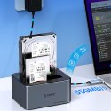 Stacja dokująca Orico 6656C3-C na 5 dysków z funkcją klonowania offline 2,5"/3,5" SATA HDD/SSD - szara