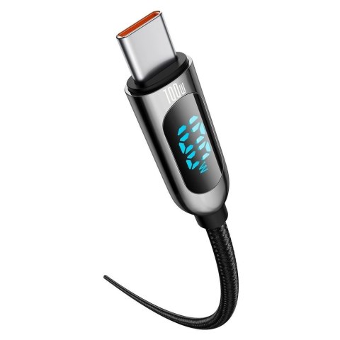 Kabel Baseus CATSK-C01 USB-C - USB-C PD QC 100W 5A 480Mb/s 2m - czarny Kabel Baseus CATSK-C01 USB-C - USB-C PD QC 100W 5A 480Mb/s 2m - czarny