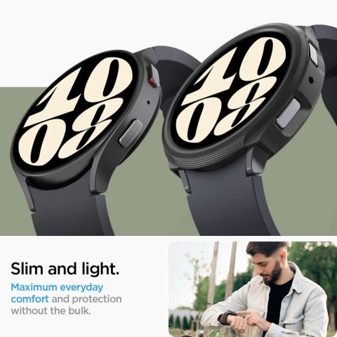 Etui Spigen Liquid Air na Samsung Galaxy Watch 6 (44 mm) - czarny mat Etui Spigen Liquid Air na Samsung Galaxy Watch 6 (44 mm) - czarny mat