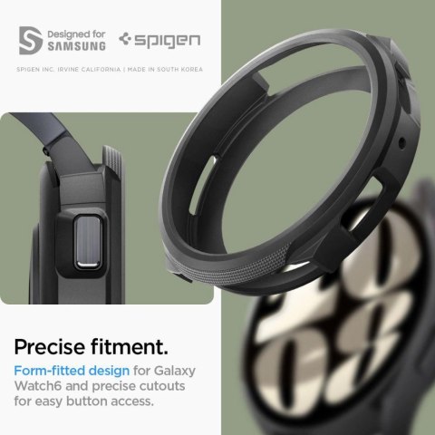Etui Spigen Liquid Air na Samsung Galaxy Watch 6 (44 mm) - czarny mat Etui Spigen Liquid Air na Samsung Galaxy Watch 6 (44 mm) - czarny mat