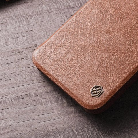 Nillkin Qin Leather Pro Case etui iPhone 14 Pro osłona na aparat kabura pokrowiec obudowa z klapką czarny Nillkin Qin Leather Pro Case etui iPhone 14 Pro osłona na aparat kabura pokrowiec obudowa z klapką czarny