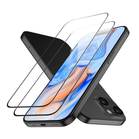 Szkło hartowane ESR Tempered Glass na iPhone 15 - czarne 2 szt. Szkło hartowane ESR Tempered Glass na iPhone 15 - czarne 2 szt.