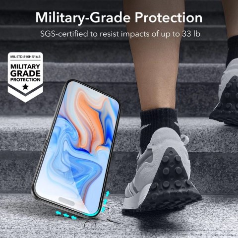 Szkło hartowane ESR Tempered Glass na iPhone 15 - czarne 2 szt. Szkło hartowane ESR Tempered Glass na iPhone 15 - czarne 2 szt.