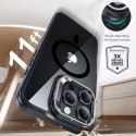 Etui ESR Classic Hybrid Kickstand Halolock MagSafe z podstawką + szkło hartowane na iPhone 16 Pro Max - przezroczyste z czarną r