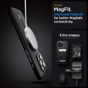 Etui Spigen Enzo Aramid Mag z MagSafe na iPhone 16 Pro - czarno-srebrne