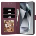 Etui Tech-Protect Wallet na Samsung Galaxy A56 5G - bordowe