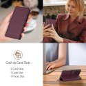 Etui Tech-Protect Wallet na Samsung Galaxy A56 5G - bordowe