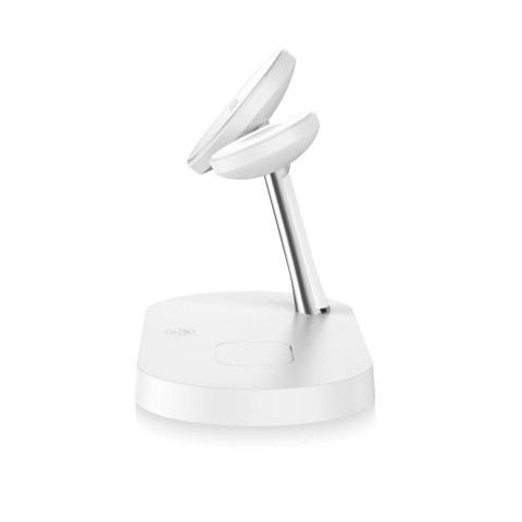 Ładowarka Tech-Protect A12 indukcyjna 3w1 MagSafe na smartfon / słuchawki / smartwatch - biała Ładowarka Tech-Protect A12 indukcyjna 3w1 MagSafe na smartfon / słuchawki / smartwatch - biała