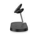 Ładowarka Tech-Protect A12 indukcyjna 3w1 MagSafe na smartfon / słuchawki / smartwatch - czarna