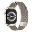 Pasek Uniq Dante Stainless Steel na Apple Watch 1/2/3/4/5/6/7/8/SE/SE2 38/40/41mm - beżowy