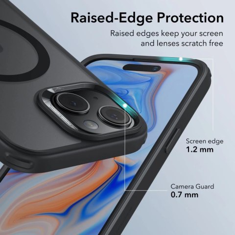 Etui ESR Classic Hybrid Halolock z MagSafe na iPhone 15 - matowo-czarne Etui ESR Classic Hybrid Halolock z MagSafe na iPhone 15 - matowo-czarne