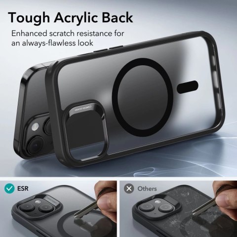 Etui ESR Classic Hybrid Halolock z MagSafe na iPhone 15 - matowo-czarne Etui ESR Classic Hybrid Halolock z MagSafe na iPhone 15 - matowo-czarne