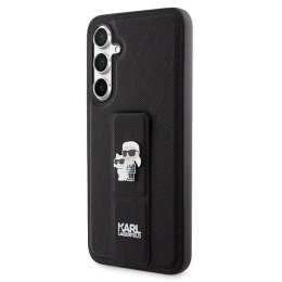 Etui Karl Lagerfeld Gripstand Saffiano Karl&Choupette Pins na Samsung Galaxy S23 FE - czarne