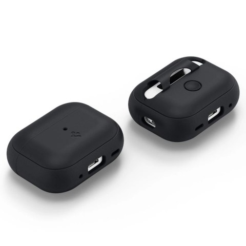Etui Spigen Silicone Fit Strap na Apple AirPods Pro 1 / 2 - czarne Etui Spigen Silicone Fit Strap na Apple AirPods Pro 1 / 2 - czarne