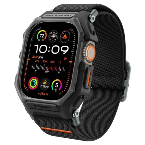 Etui z paskiem Spigen Lite Fit Pro na Apple Watch Ultra 1 / 2 (49 mm) - czarny mat Etui z paskiem Spigen Lite Fit Pro na Apple Watch Ultra 1 / 2 (49 mm) - czarny mat