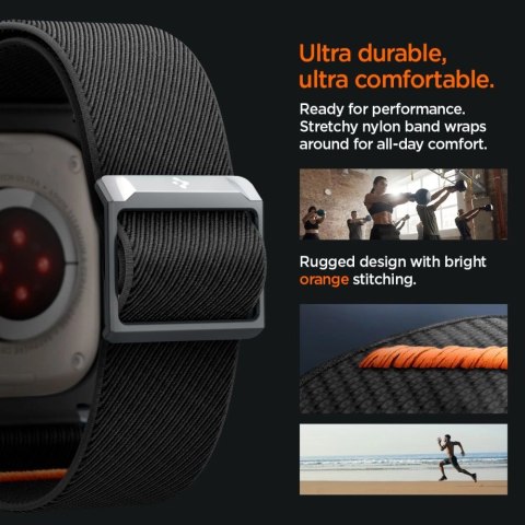 Etui z paskiem Spigen Lite Fit Pro na Apple Watch Ultra 1 / 2 (49 mm) - czarny mat Etui z paskiem Spigen Lite Fit Pro na Apple Watch Ultra 1 / 2 (49 mm) - czarny mat