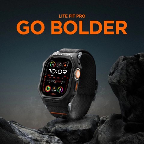 Etui z paskiem Spigen Lite Fit Pro na Apple Watch Ultra 1 / 2 (49 mm) - czarny mat Etui z paskiem Spigen Lite Fit Pro na Apple Watch Ultra 1 / 2 (49 mm) - czarny mat