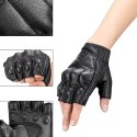 Rękawiczki motocyklowe Rockbros 16220006005 XXL skórzane - czarne