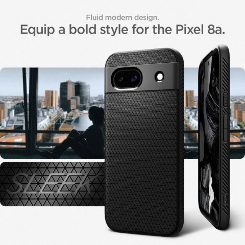 Etui Spigen Liquid Air na Google Pixel 8A - czarny mat Etui Spigen Liquid Air na Google Pixel 8A - czarny mat
