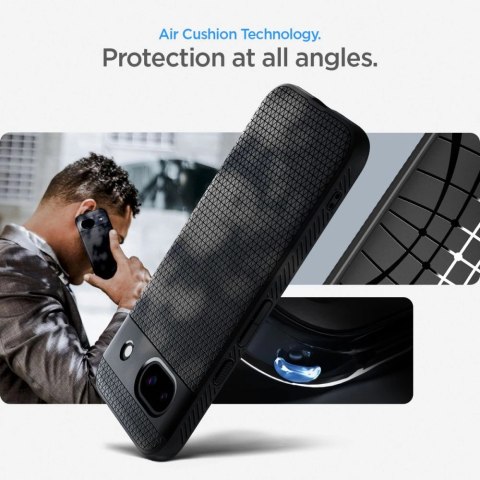 Etui Spigen Liquid Air na Google Pixel 8A - czarny mat Etui Spigen Liquid Air na Google Pixel 8A - czarny mat