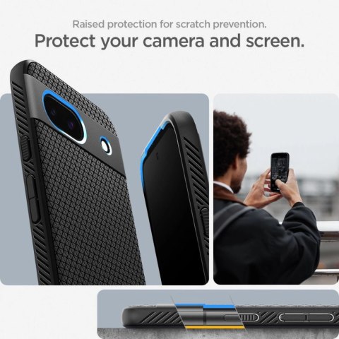 Etui Spigen Liquid Air na Google Pixel 8A - czarny mat Etui Spigen Liquid Air na Google Pixel 8A - czarny mat