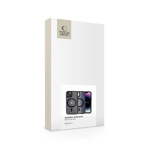 Etui Tech-Protect MagMat MagSafe na iPhone 14 - czarny mat Etui Tech-Protect MagMat MagSafe na iPhone 14 - czarny mat