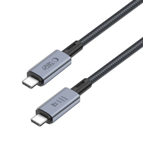 Kabel Tech-Protect UltraBoost Max USB-C 4.0 / USB-C 4.0 PD 240W 8K 40Gbps 1m - szary Kabel Tech-Protect UltraBoost Max USB-C 4.0 / USB-C 4.0 PD 240W 8K 40Gbps 1m - szary