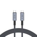 Kabel Tech-Protect UltraBoost Max USB-C 4.0 / USB-C 4.0 PD 240W 8K 40Gbps 2m - szary