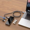 Kabel Tech-Protect UltraBoost Max USB-C 4.0 / USB-C 4.0 PD 240W 8K 40Gbps 2m - szary