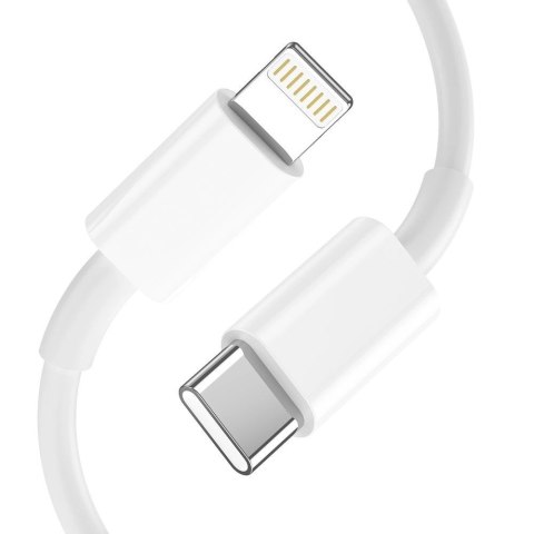 Ładowarka Tech-Protect C20W sieciowa USB-C PD 20W / USB-A QC 3.0 z kablem USB-C / Lightning - biała Ładowarka Tech-Protect C20W sieciowa USB-C PD 20W / USB-A QC 3.0 z kablem USB-C / Lightning - biała