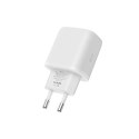 Ładowarka Tech-Protect C20W sieciowa USB-C PD 20W / USB-A QC 3.0 z kablem USB-C / Lightning - biała