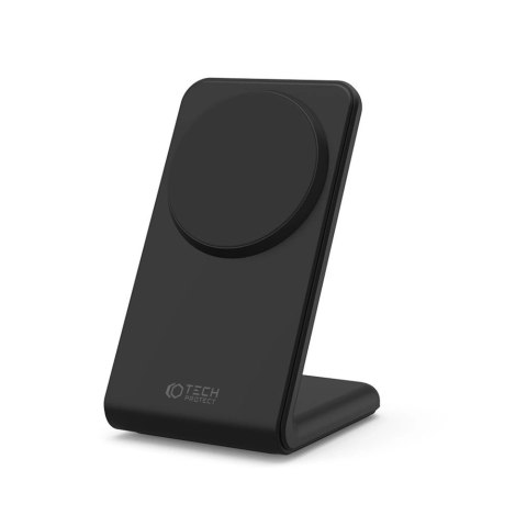 Ładowarka Tech-Protect QI15W-A23 indukcyjna MagSafe 15W w formie stojaka - czarna Ładowarka Tech-Protect QI15W-A23 indukcyjna MagSafe 15W w formie stojaka - czarna