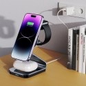 Ładowarka Tech-Protect QI15W-A29 indukcyjna 3w1 z MagSafe na smartfon / Apple Watch / AirPods - czarna