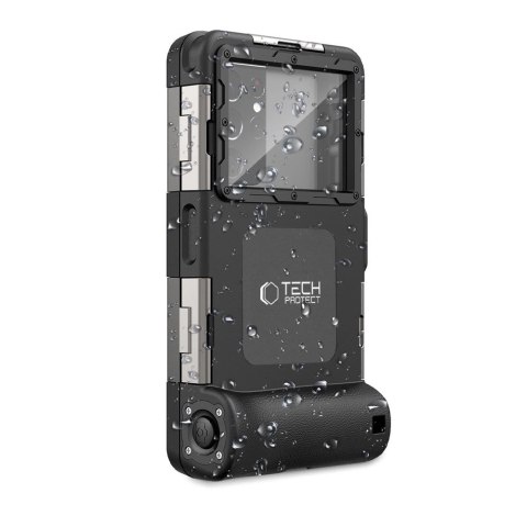 Pokrowiec Tech-Protect Waterproof Case wodoodporny IPX8 na smartfony 4.7-6.7" - czarny Pokrowiec Tech-Protect Waterproof Case wodoodporny IPX8 na smartfony 4.7-6.7" - czarny