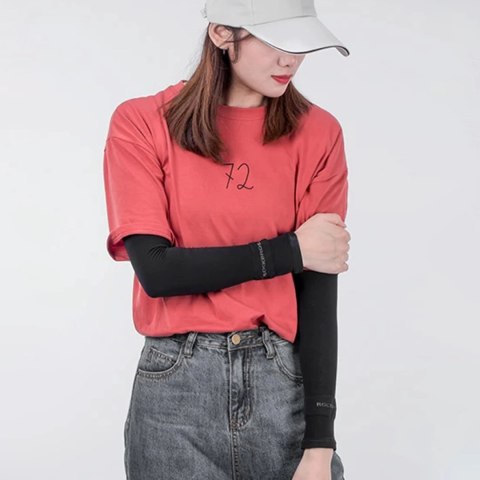 Rękawki kolarskie Rockbros XT9002BK - czarne (2 szt.) Rękawki kolarskie Rockbros XT9002BK - czarne (2 szt.)