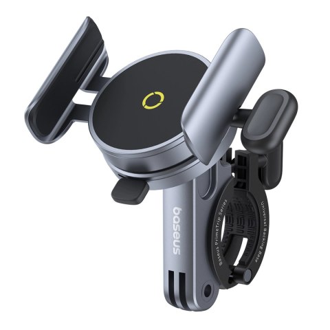 Uchwyt Baseus PrimeTrip magnetyczny na telefon na rower / hulajnogę / skuter - czarny Uchwyt Baseus PrimeTrip magnetyczny na telefon na rower / hulajnogę / skuter - czarny