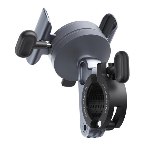 Uchwyt Baseus PrimeTrip magnetyczny na telefon na rower / hulajnogę / skuter - czarny Uchwyt Baseus PrimeTrip magnetyczny na telefon na rower / hulajnogę / skuter - czarny