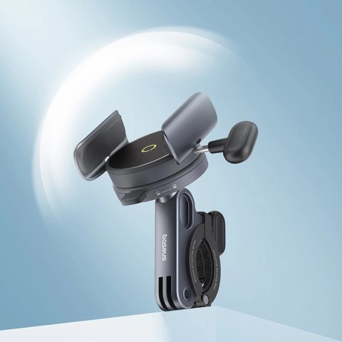 Uchwyt Baseus PrimeTrip magnetyczny na telefon na rower / hulajnogę / skuter - czarny Uchwyt Baseus PrimeTrip magnetyczny na telefon na rower / hulajnogę / skuter - czarny