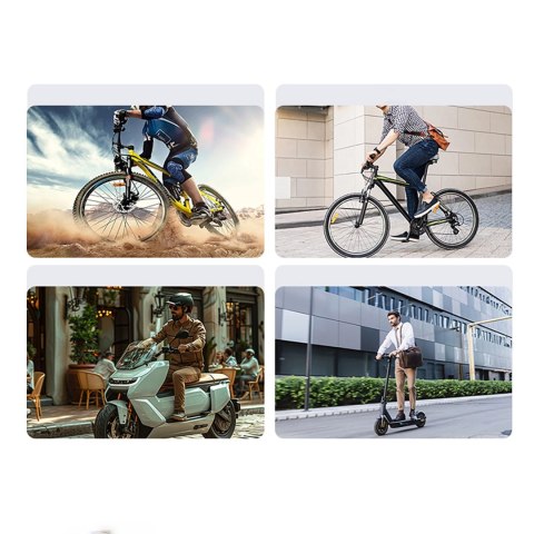 Uchwyt Baseus PrimeTrip magnetyczny na telefon na rower / hulajnogę / skuter - czarny Uchwyt Baseus PrimeTrip magnetyczny na telefon na rower / hulajnogę / skuter - czarny