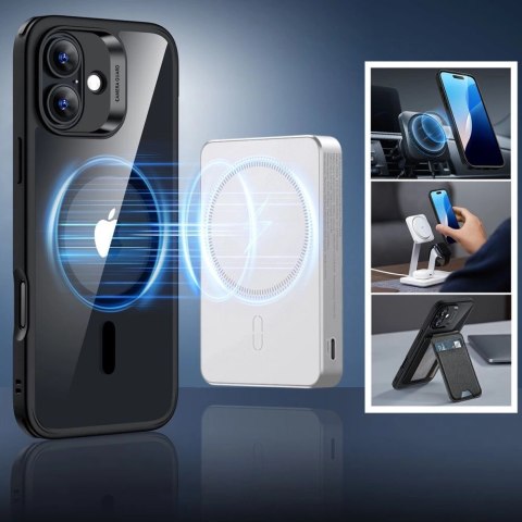 Zestaw etui ESR Classic Hybrid Halolock MagSafe + szkło hartowane na iPhone 16 Plus - przezroczyste z czarną ramką Zestaw etui ESR Classic Hybrid Halolock MagSafe + szkło hartowane na iPhone 16 Plus - przezroczyste z czarną ramką